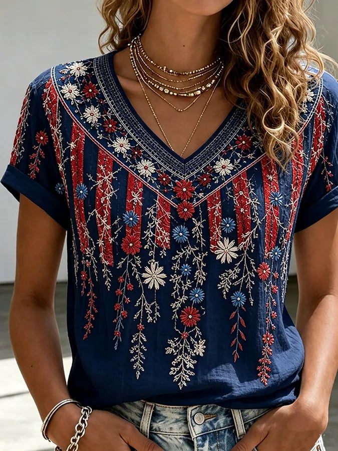 Women's Casual Printed Top