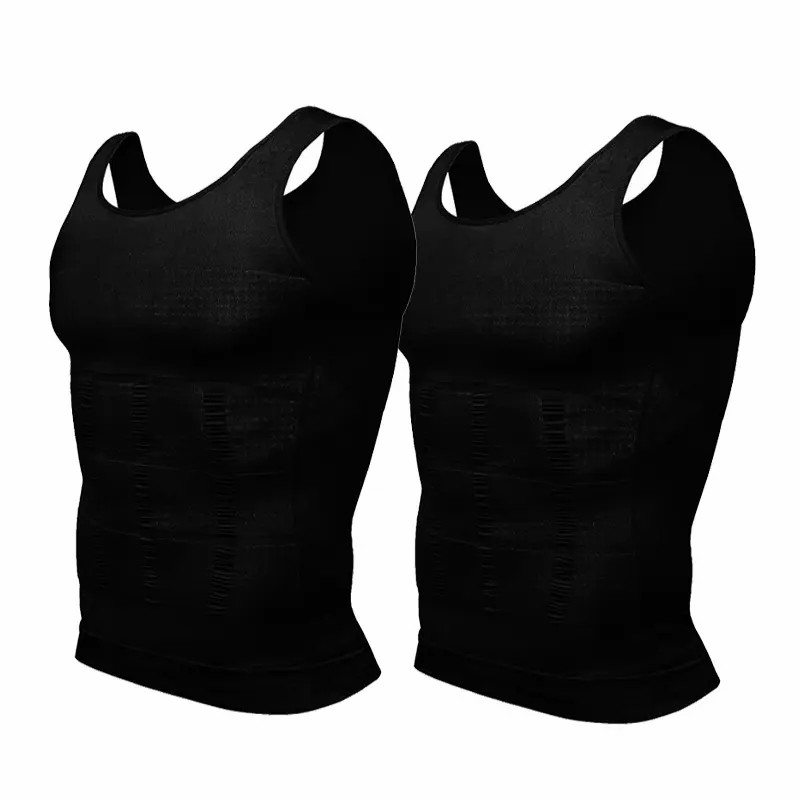 【3 pack】💪Men's Compression Shapewear Tank Top | Slim Fit Body Shaping Vest
