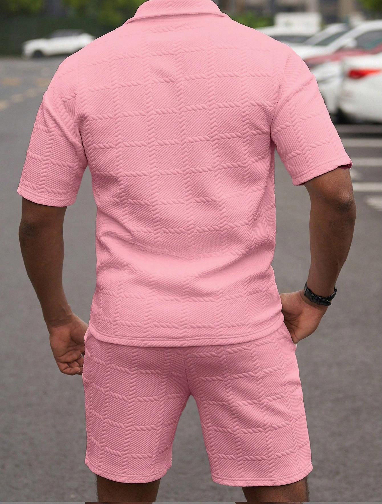 Men's Two-Piece Sets — Summer Solid-Color Formal & Casual Matching Sets