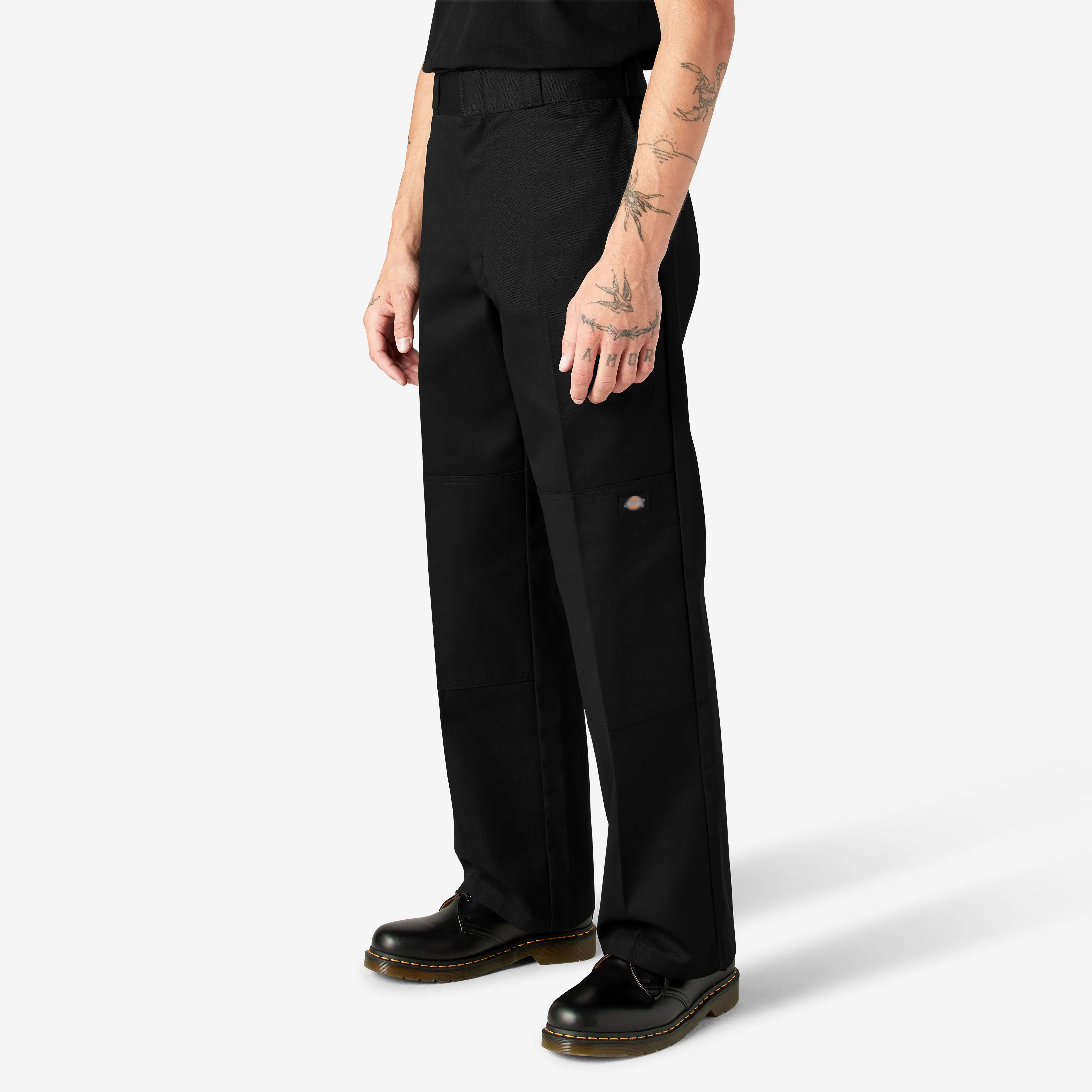Men's Loose Fit Double Knee Work Pants – Durable Straight Leg Utility Trousers