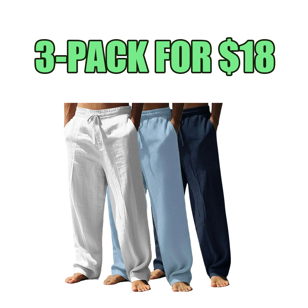 Men's Casual Lightweight Drawstring Pants - Comfortable & Versatile