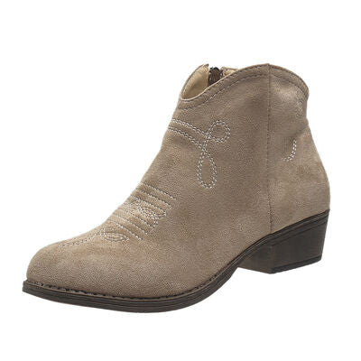 Block Heel Ankle Boots (multiple color options)