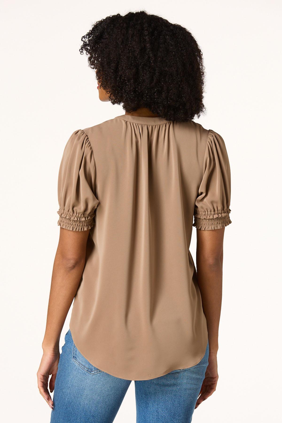 Smocked Sleeve Top