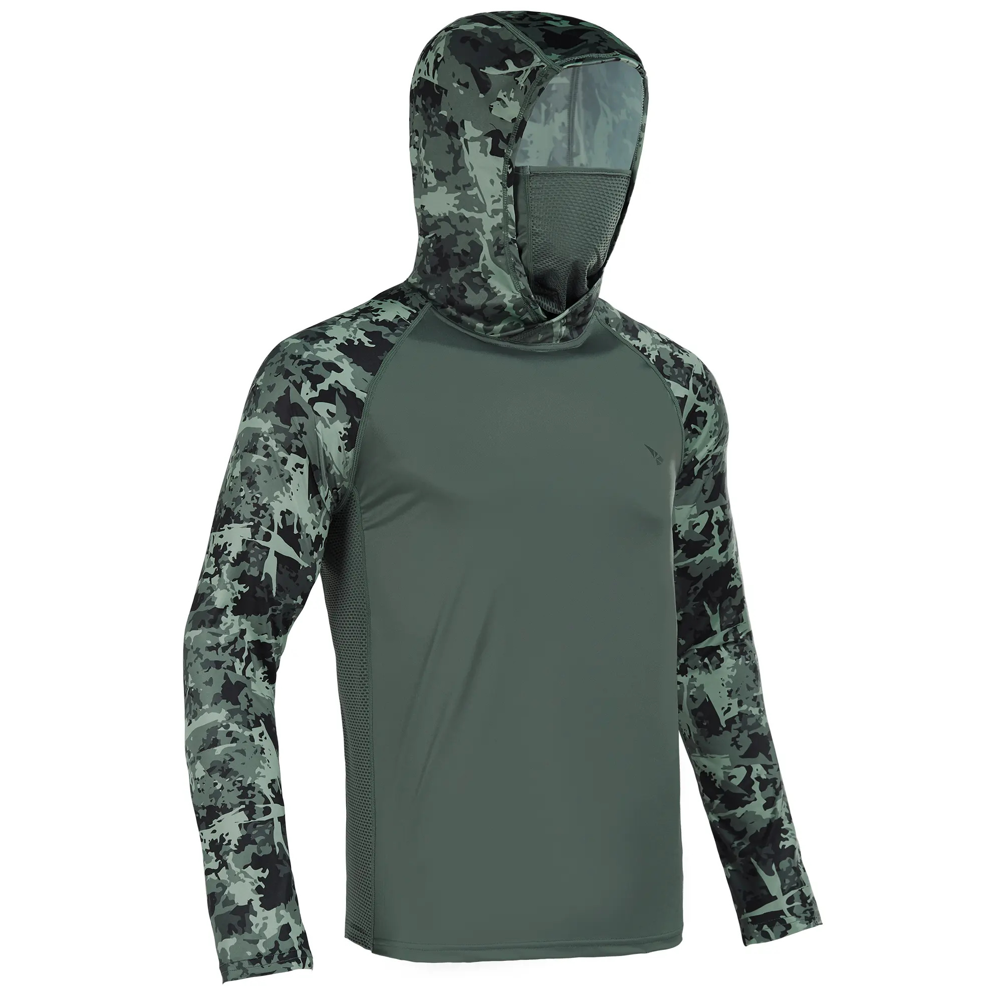 Men's Sun Protection Hoodie (with Face Mask/Neck Gaiter) — UPF 50+ UV Protection