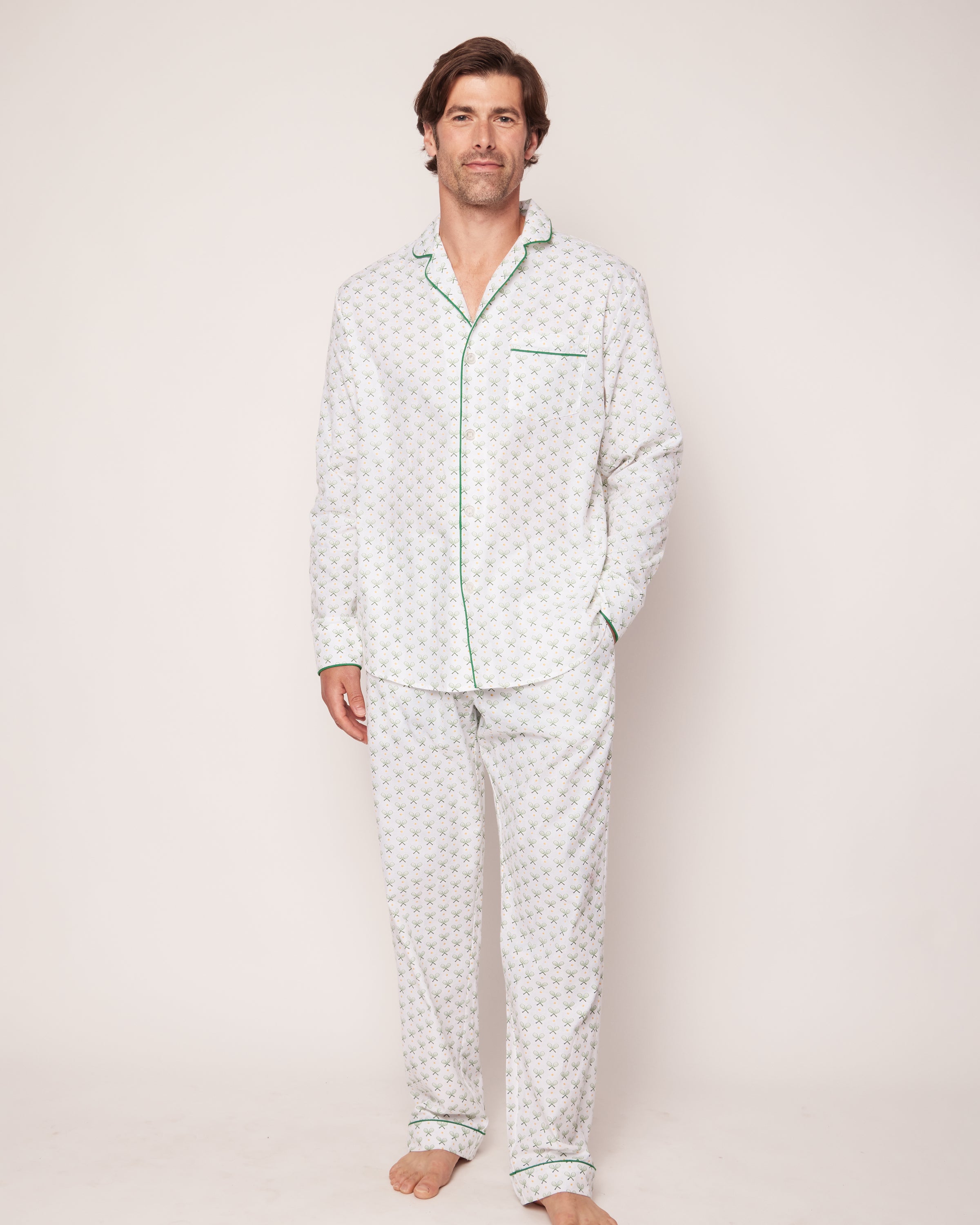 Men's Twill Pajama Set in Match Point