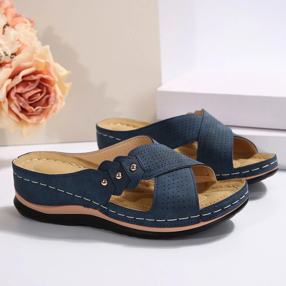 Open Toe Platform Sandals (multiple color options)