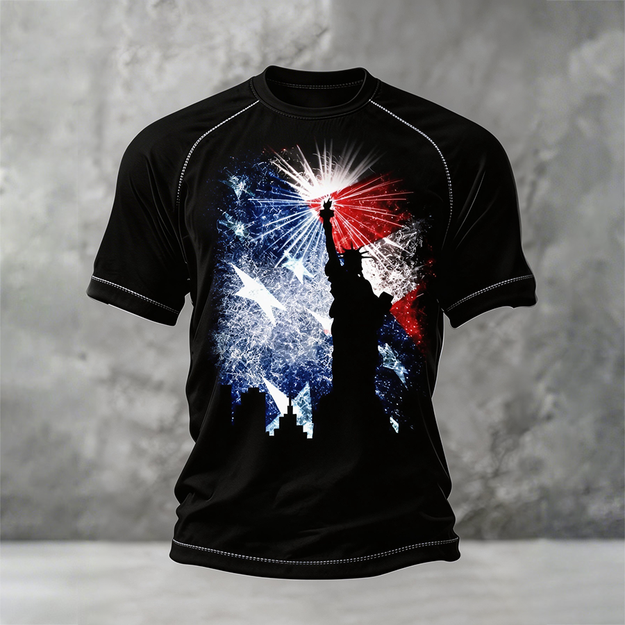Men's American Anniversary Printed T-shirt