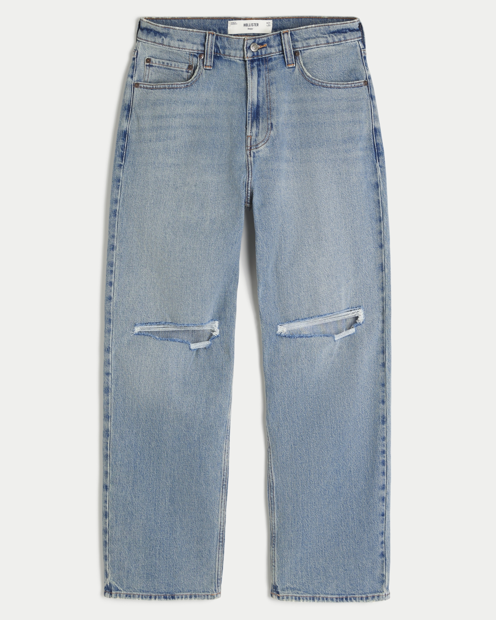 Light Wash Baggy Jeans