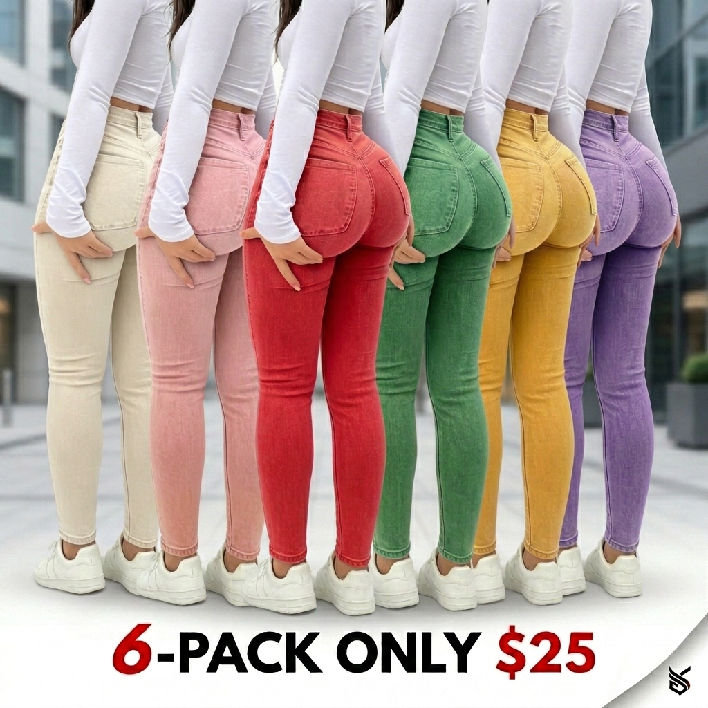 Elegant High Waist Long Skinny Denim Jeans for Women