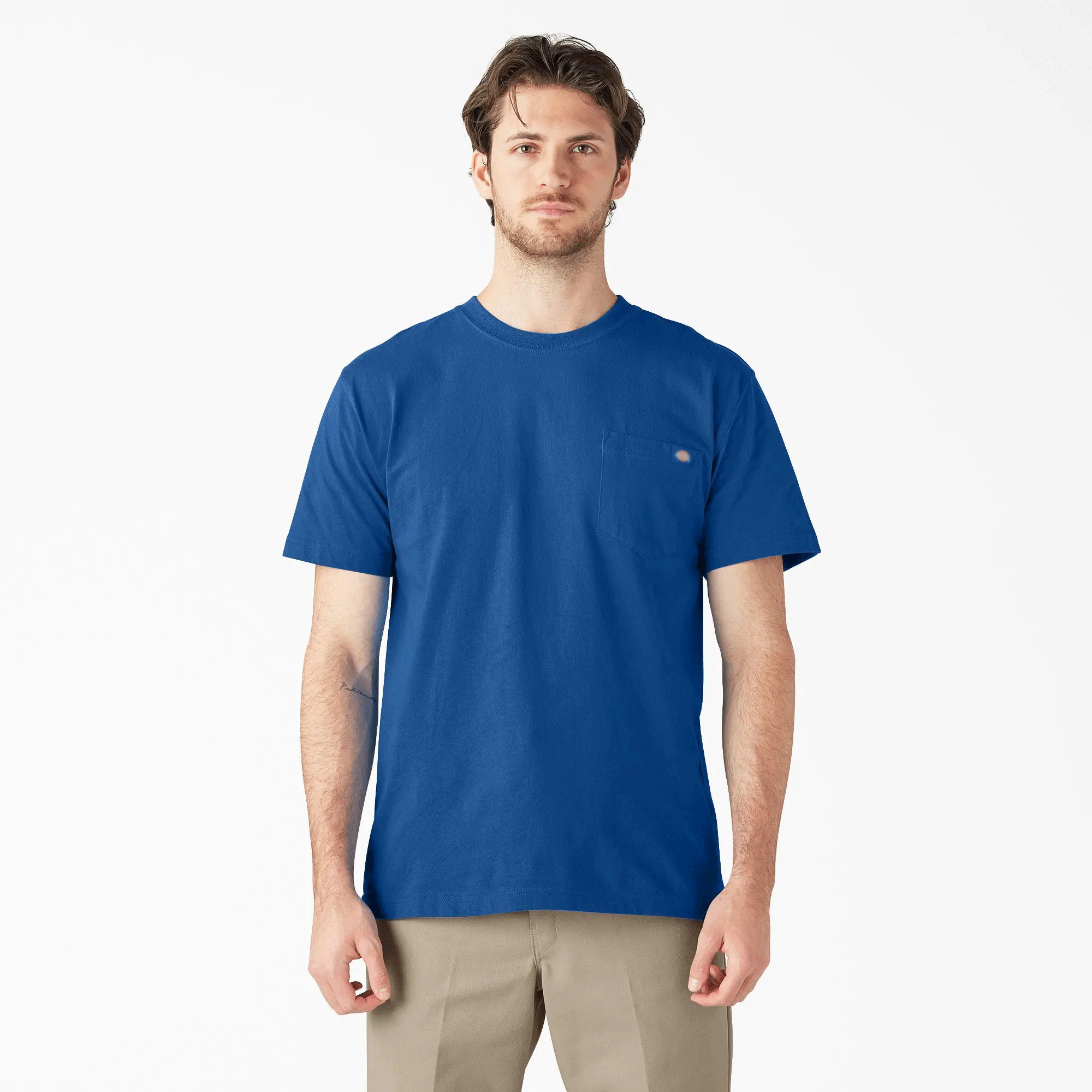 Men's Heavyweight Short Sleeve Pocket T-Shirt, 100% Cotton