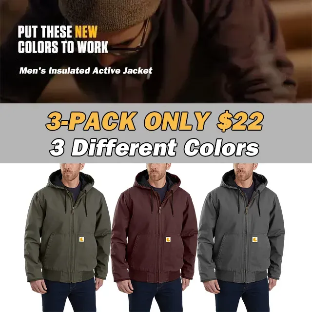CHT🔥Men's Level 3 Warmth Rating Sports Loose Washed Canvas Jacket