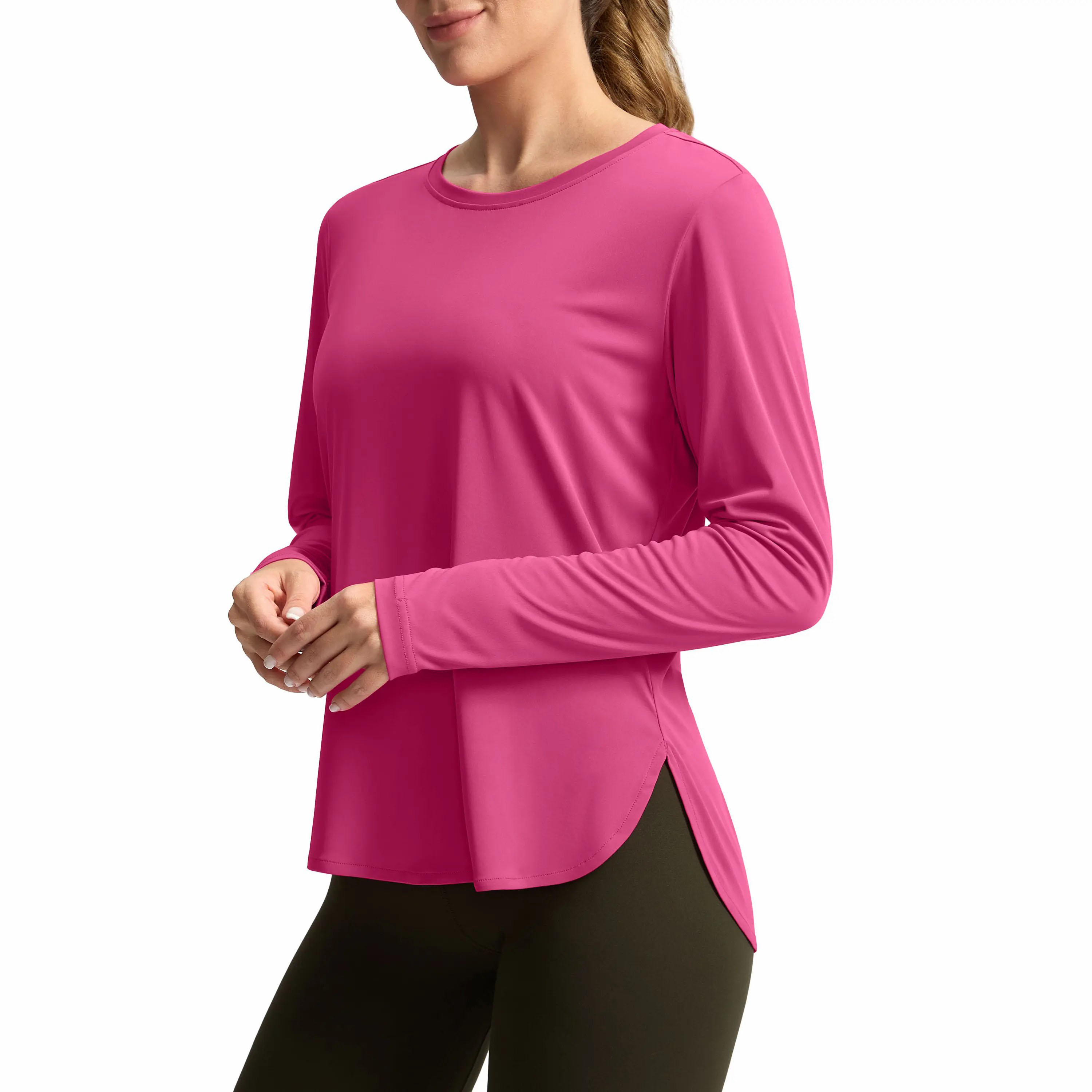 Women's UPF 50+ Long Sleeve Sun Shirt – Lightweight Quick Dry UV Protection Top
