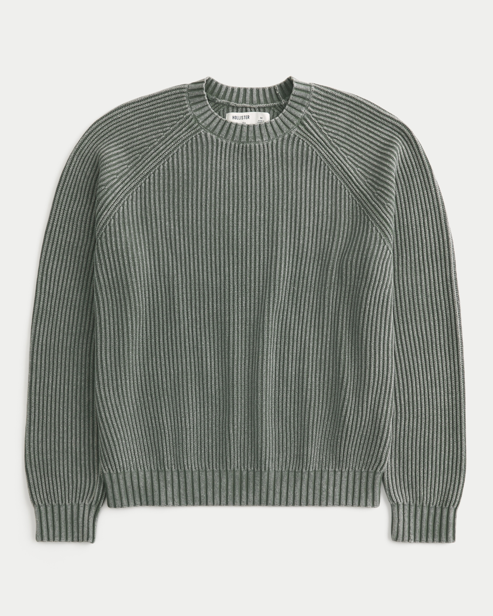 Boxy Washed Crew Sweater