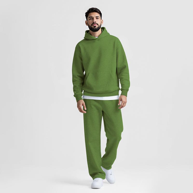 Matching Hoodie Set for Men Winter, 2 Piece Tracksuit, Oversized Hoodie & Sweatpants