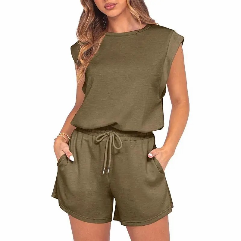 🌞 Adjustable Waist Utility Summer Romper