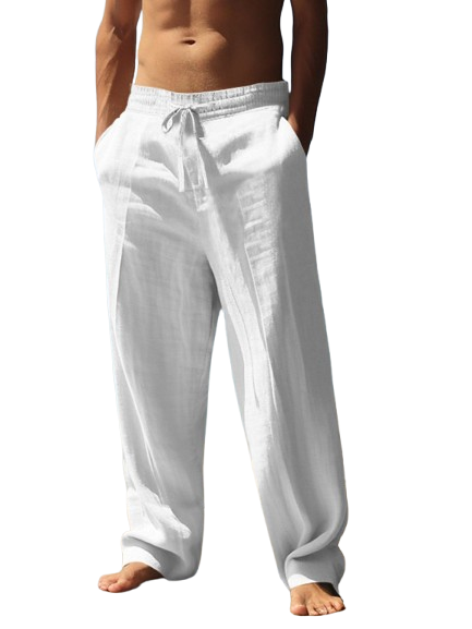 🔥Men's High-Quality Linen Straight Leg Pants - Casual Fit🔥