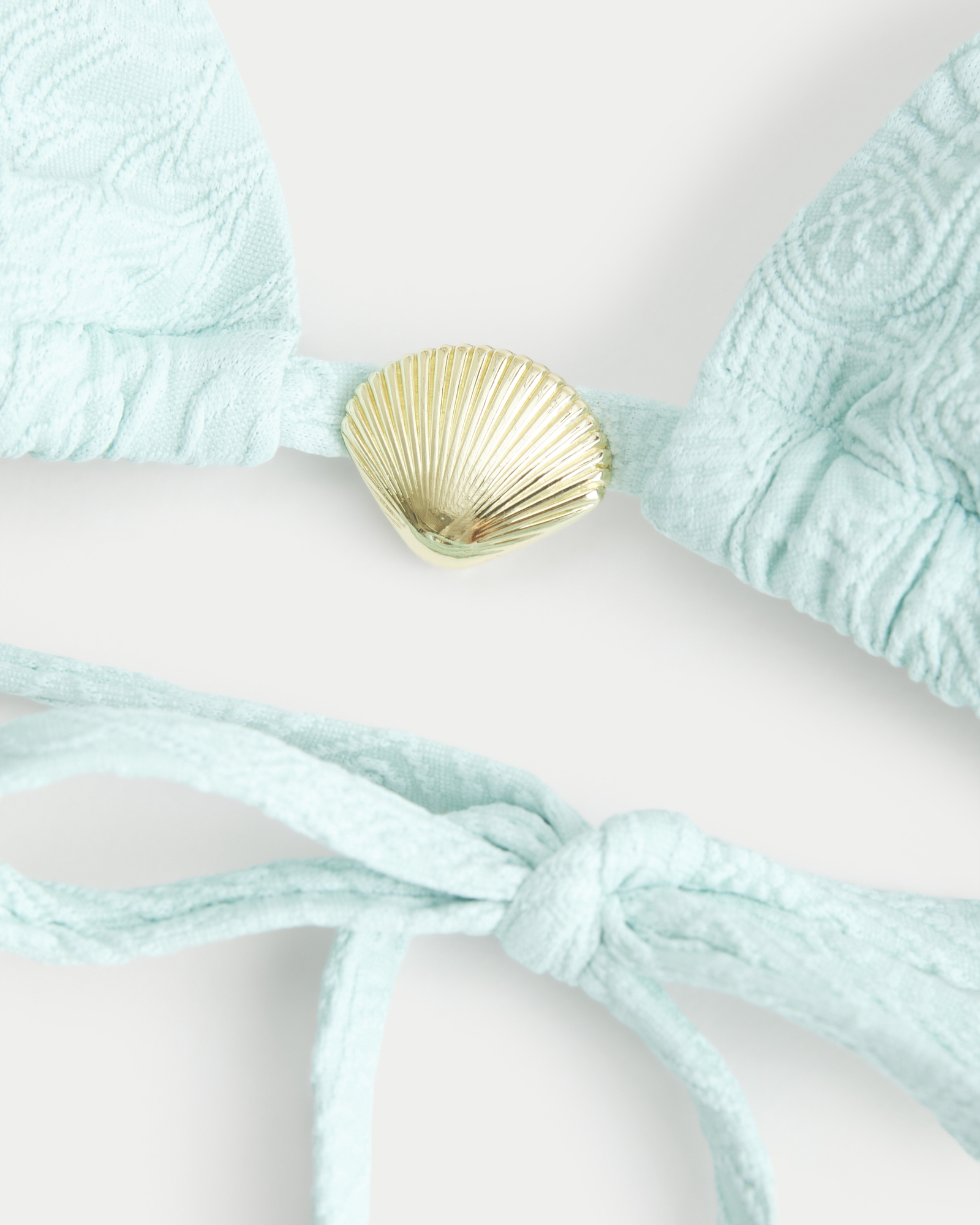 Jacquard Charm Triangle Bikini Top