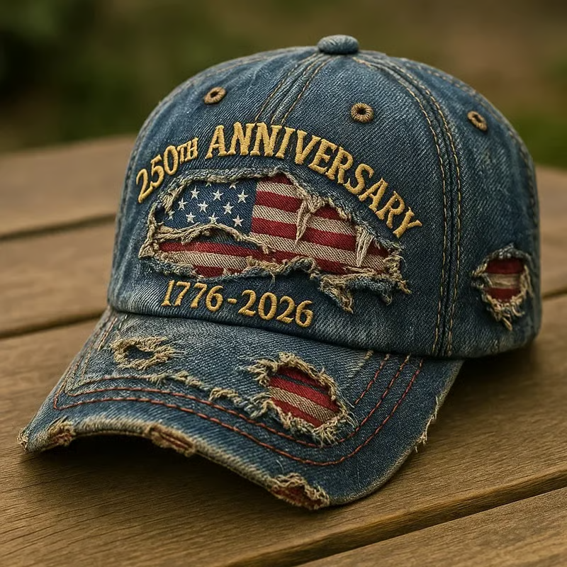 Unisex Casual Hat With 250Th Anniversary Personalized Print
