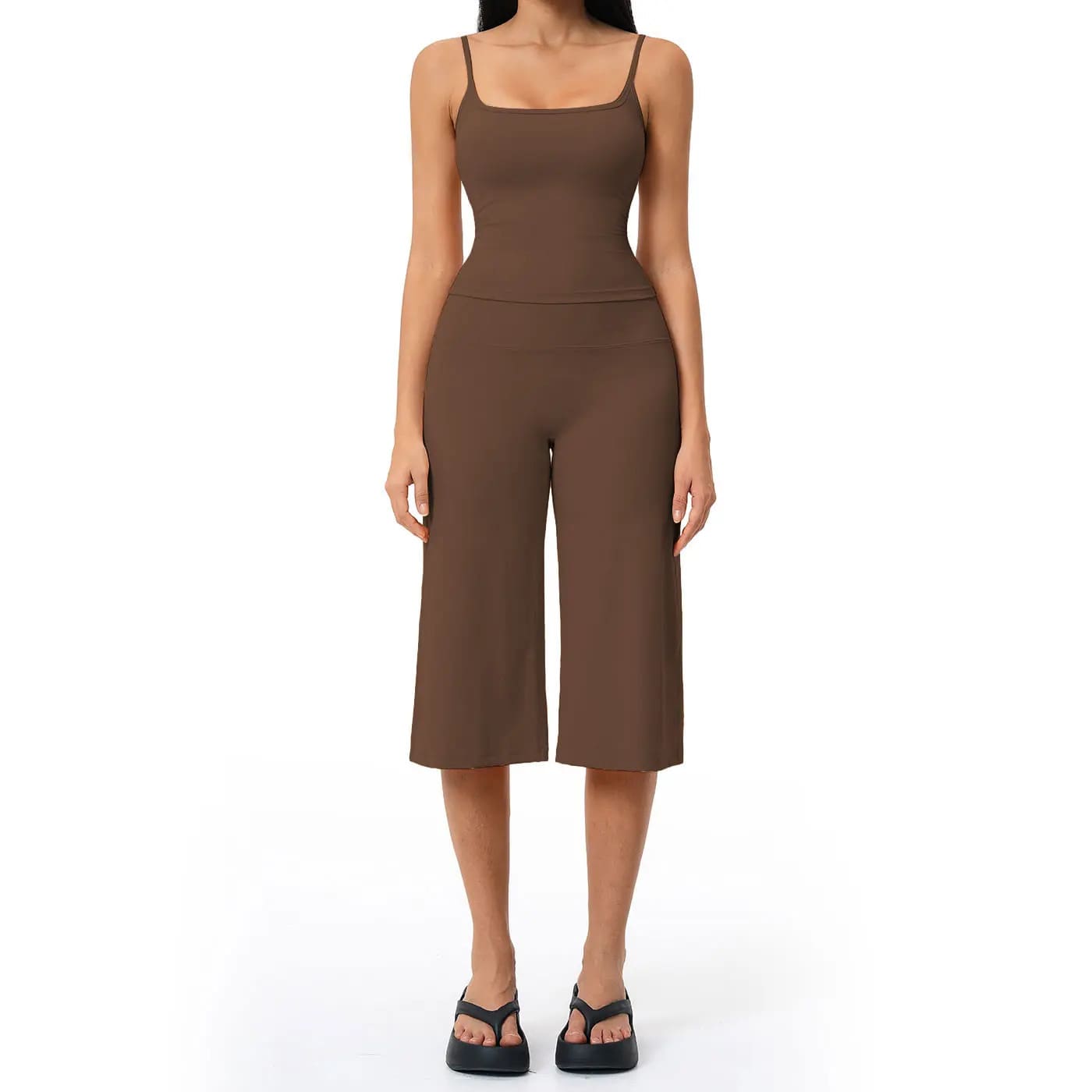 Camisole Top, High-Waisted Quick-Dry Casual Shorts, Running & Outdoor Yoga Outfit