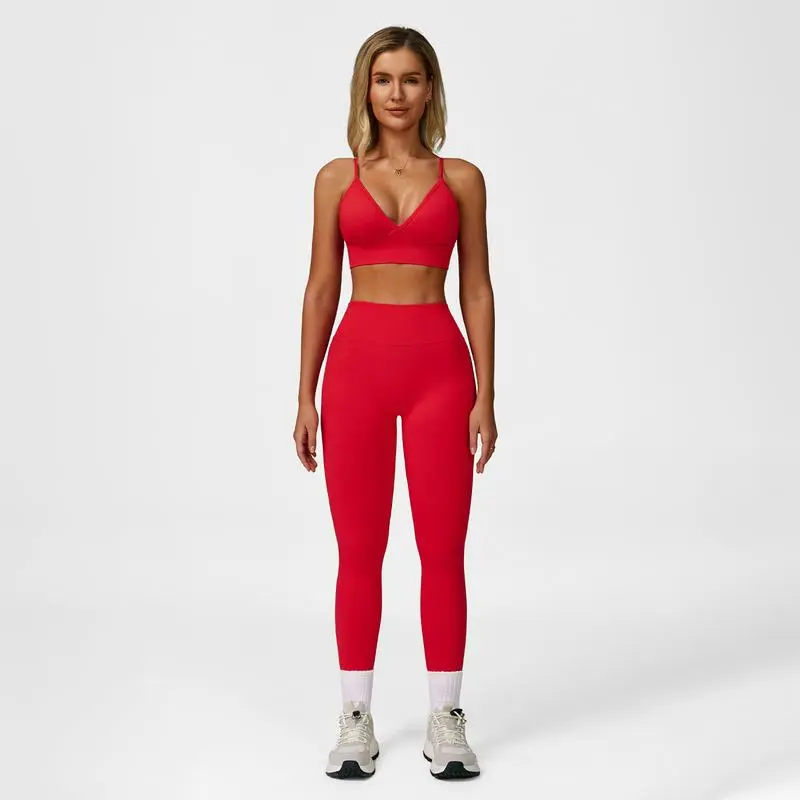 Women’s Activewear Set – Cute Sports Bra & Yoga Pants for Gym or Lounge