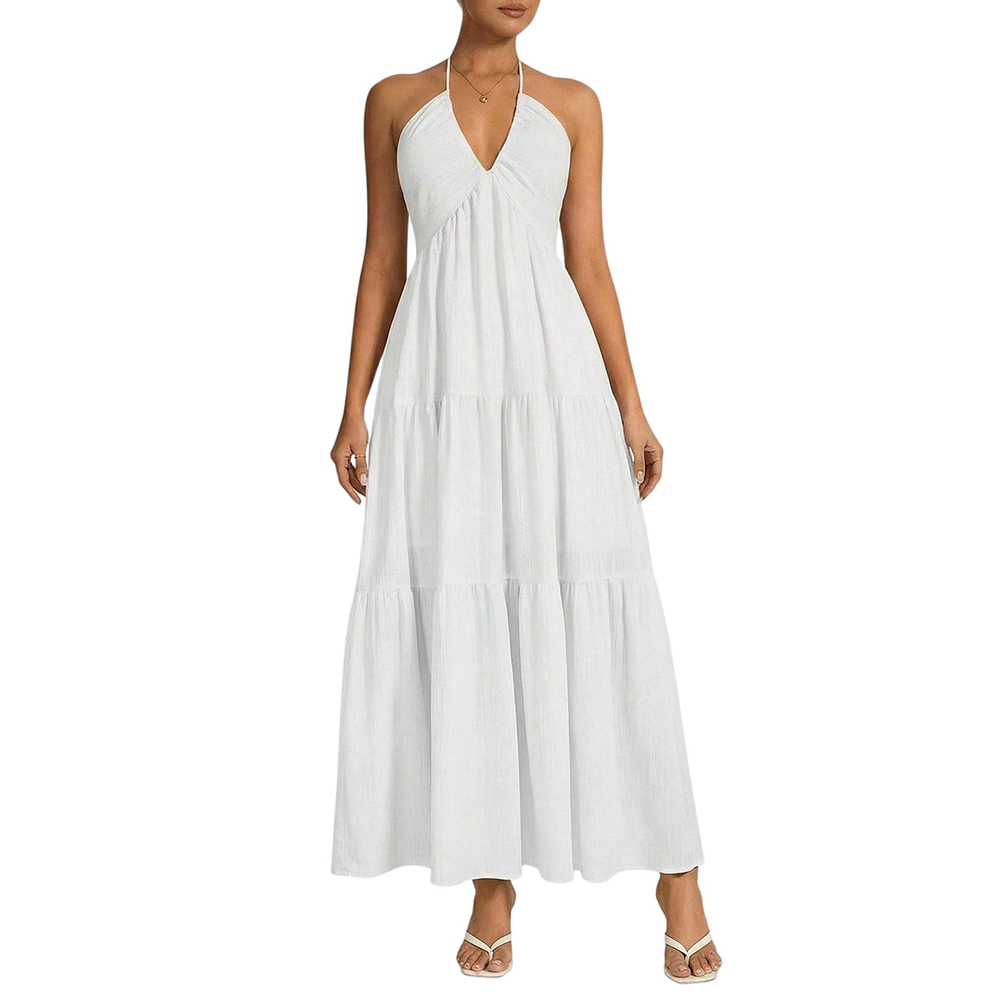 Women's Casual Basic Loose Fit Sleeveless Dress