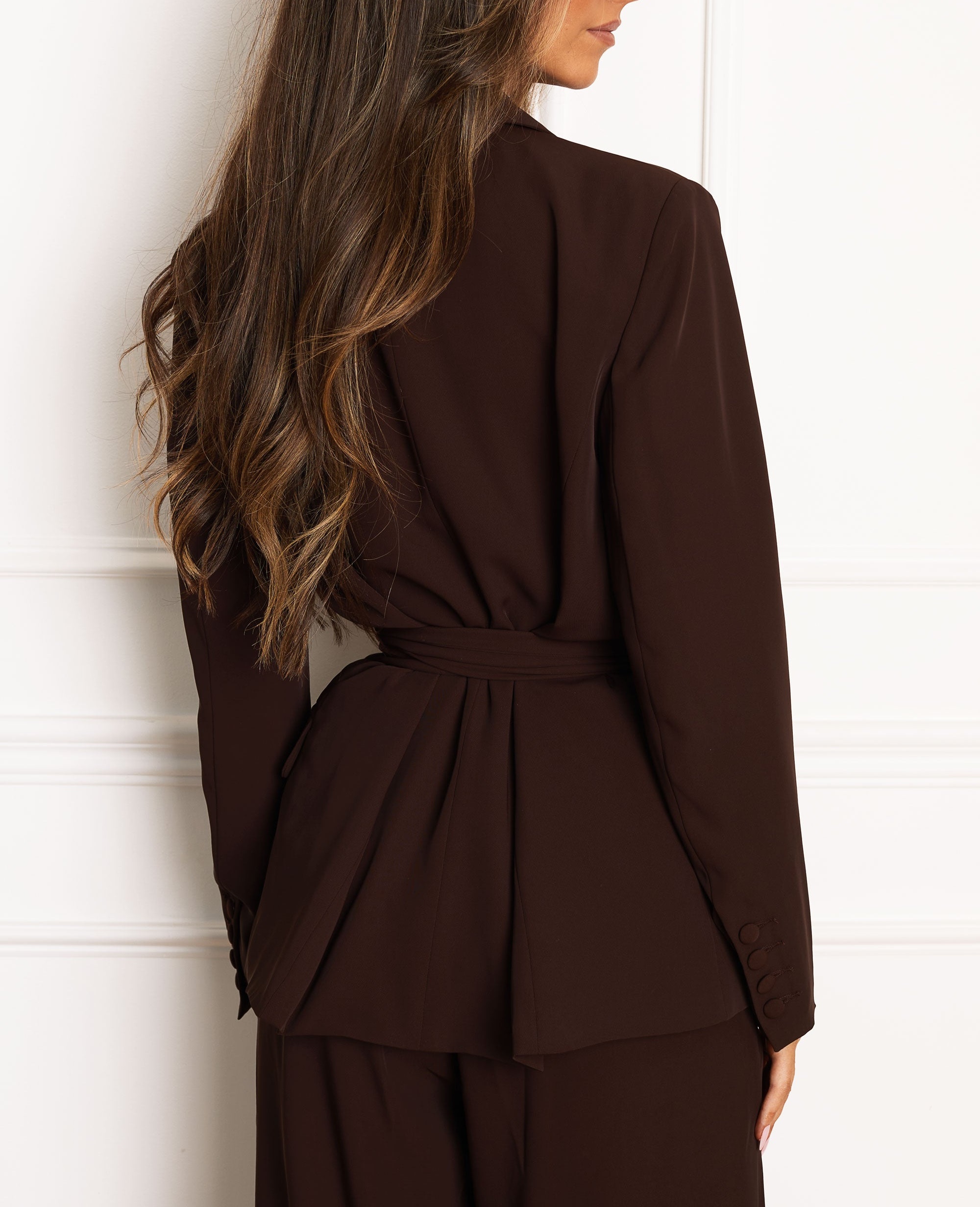 Belted Black Blazer