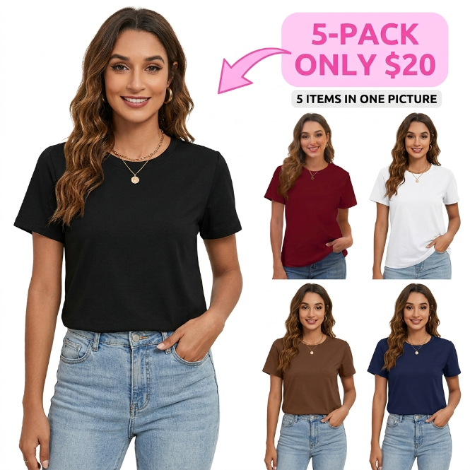 🌿 Women's Lightweight Casual Short Sleeve Top
