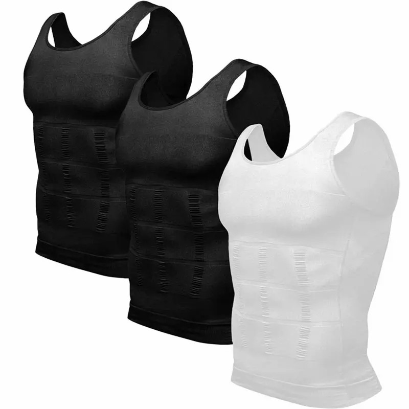 【3 pack】💪Men's Compression Shapewear Tank Top | Slim Fit Body Shaping Vest