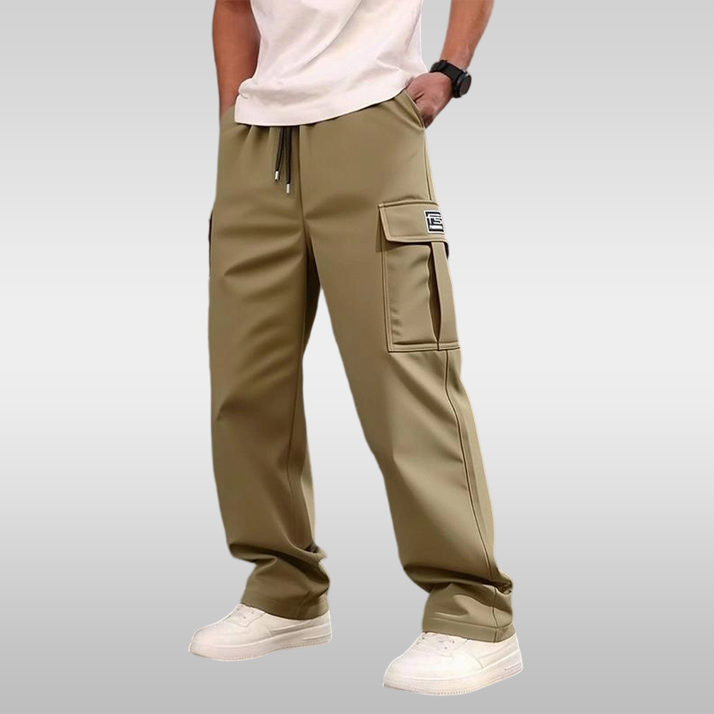 Men's casual multi-pocket trousers