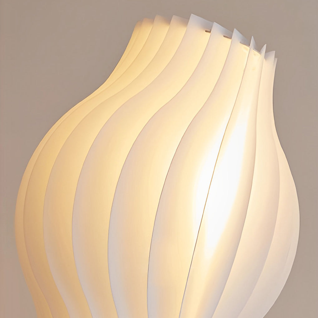 Pleated Grass Skirt Three Step Dimming LED White Ins Nordic Floor Lamp