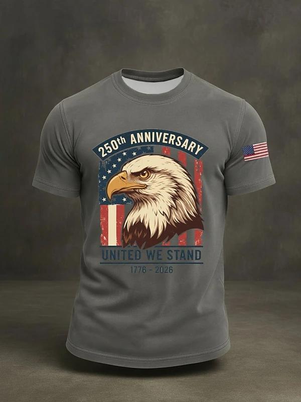 250Th Anniversary United Eagle Head Commemorative T-Shirt