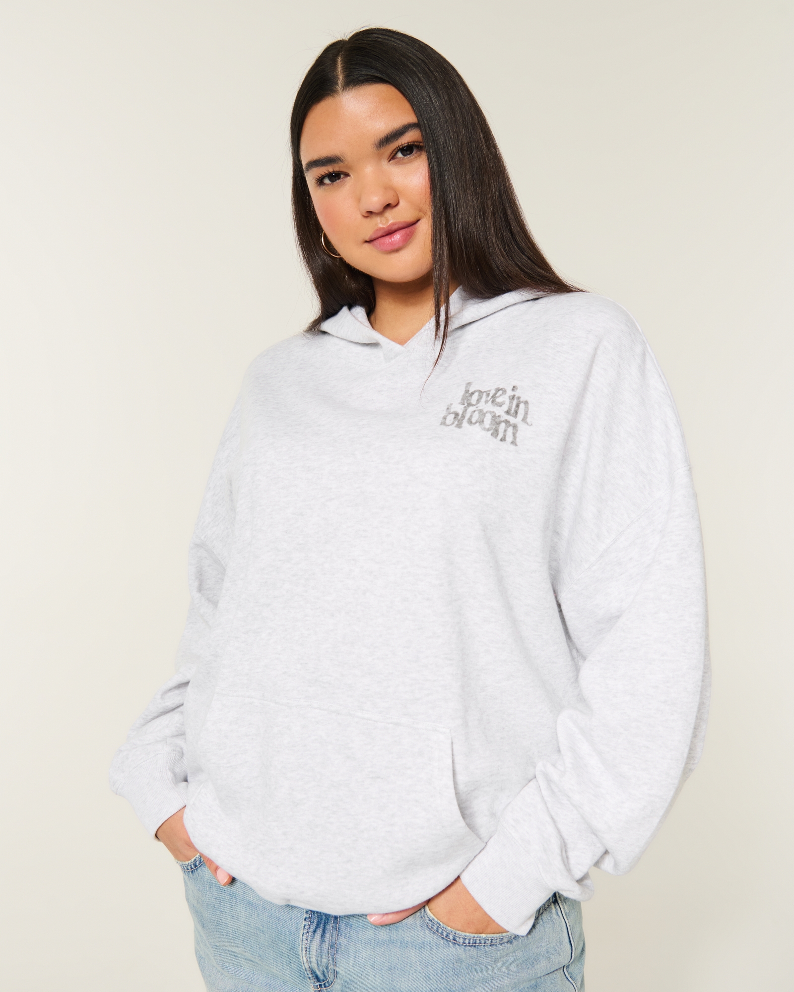 Hollister Feel Good Oversized Butterfly Graphic Hoodie