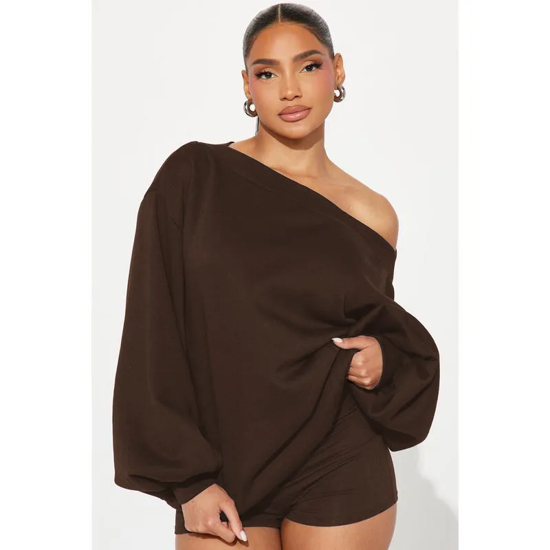 Shoulder Oversized Sweatshirt