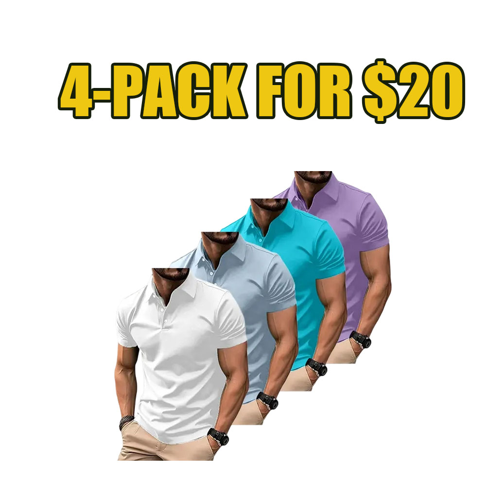 Essential Comfort Polo Shirt 8-Pack