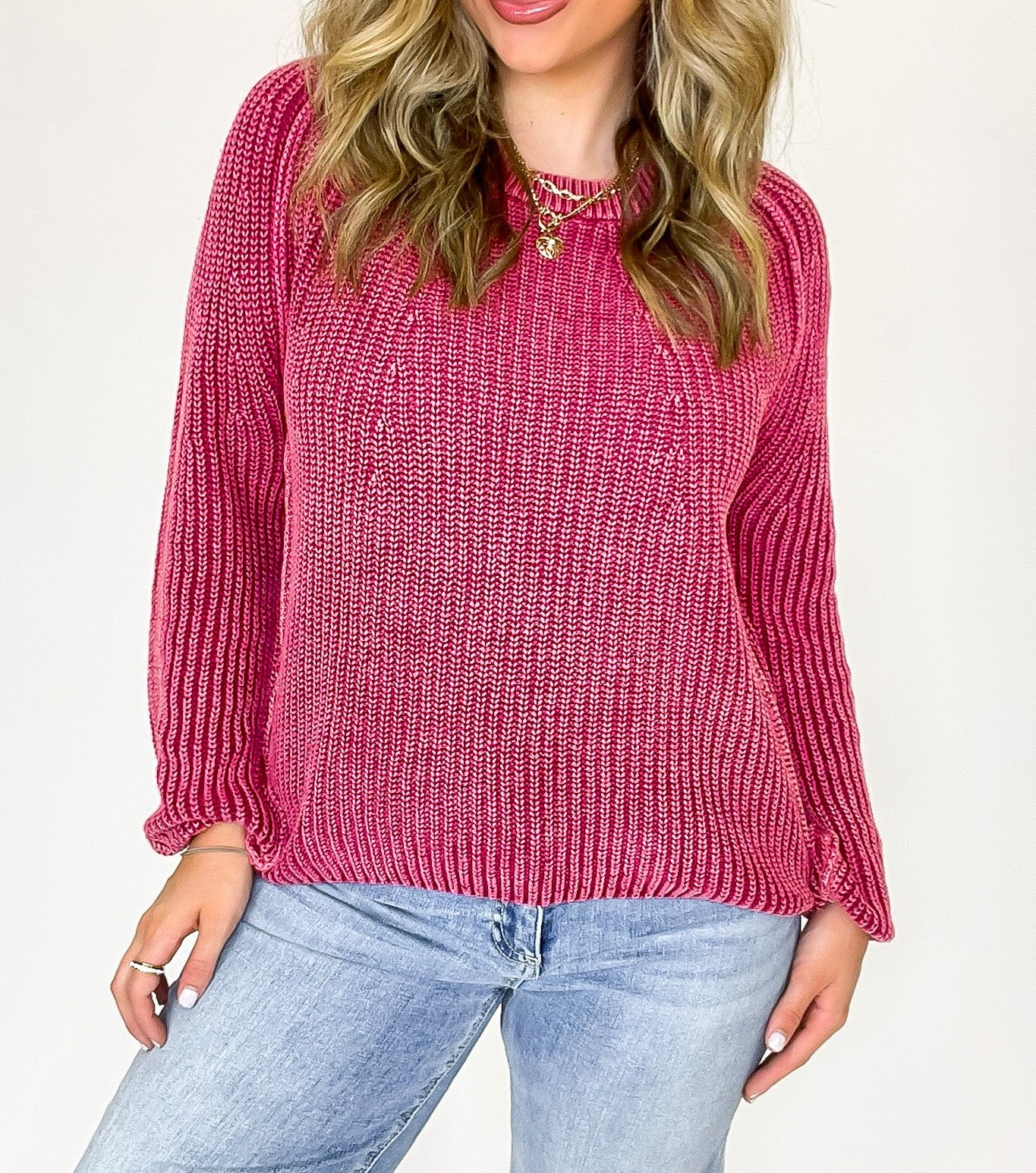 Fireside Stone Washed Round Neck Sweater