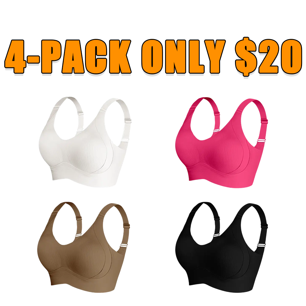 Women's Solid Wireless Comfort Push Up Bra