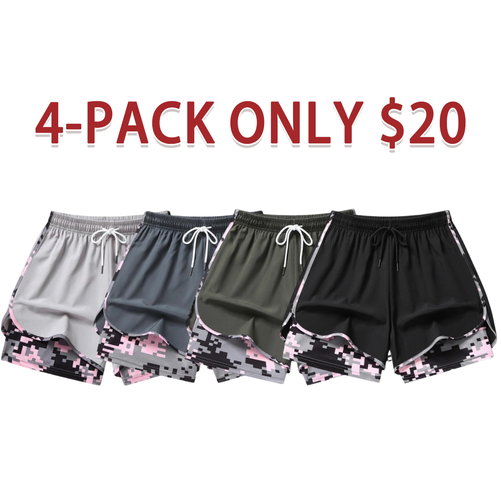 Women’s Casual Athletic Shorts With Built-In Liner