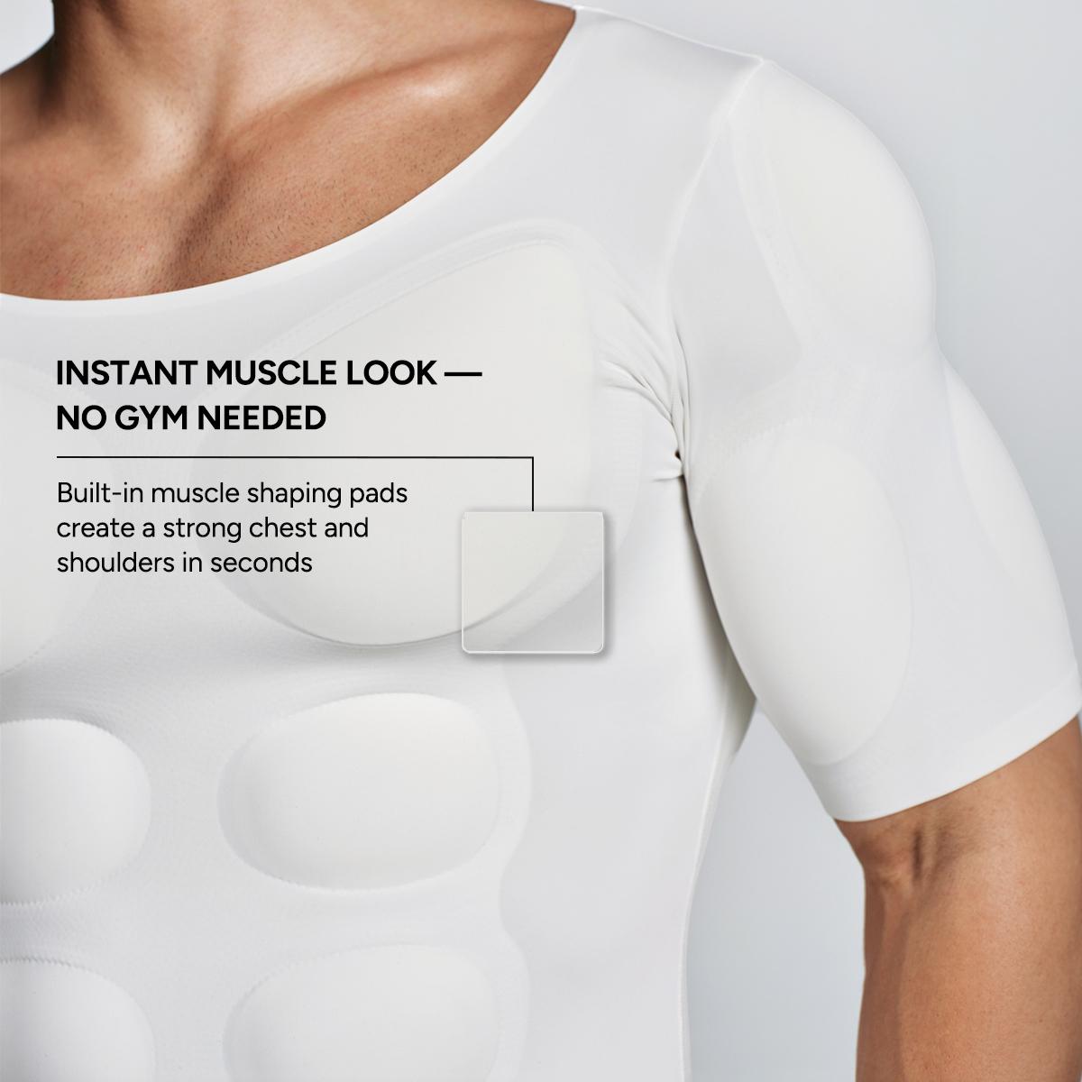 Men's Invisible, Seamless Muscle-Enhancing T-Shirt