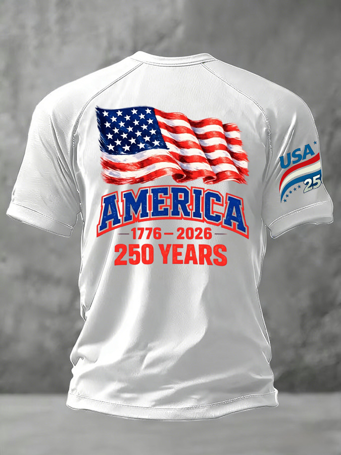 Men'S And Women'S Casual 250Th Anniversary Founding Celebration Raglan T-Shirt