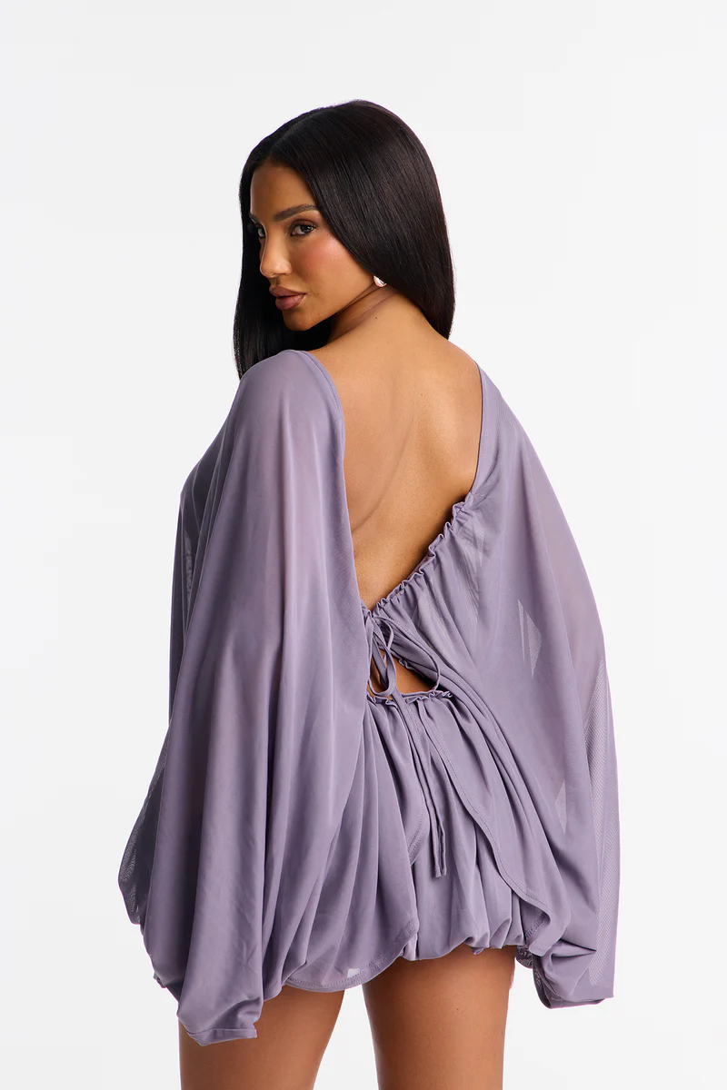 🔥The It Girl Backless Mesh Mini Dress