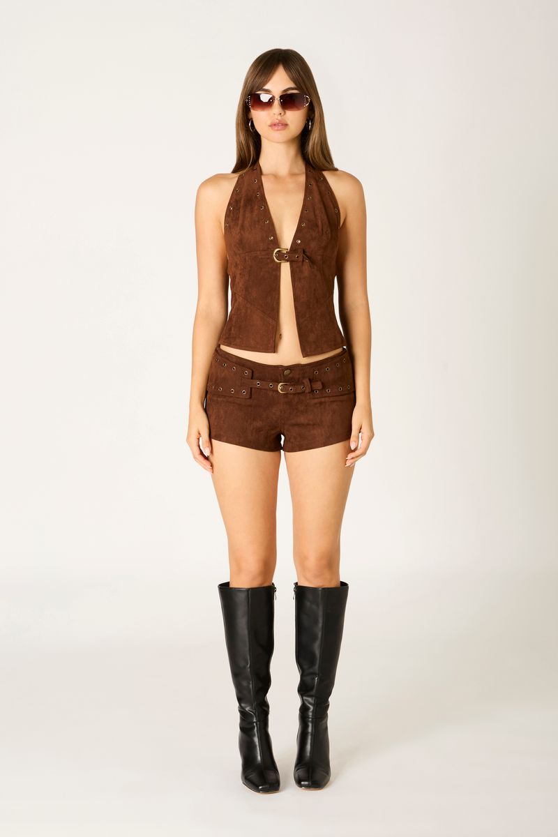 Faux Suede Shorts