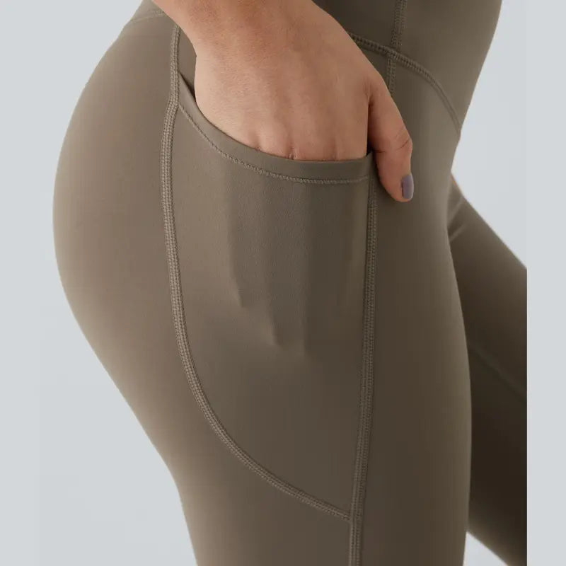 🔥High Waisted Waist Shaping Pocket Shaping Training Leggings
