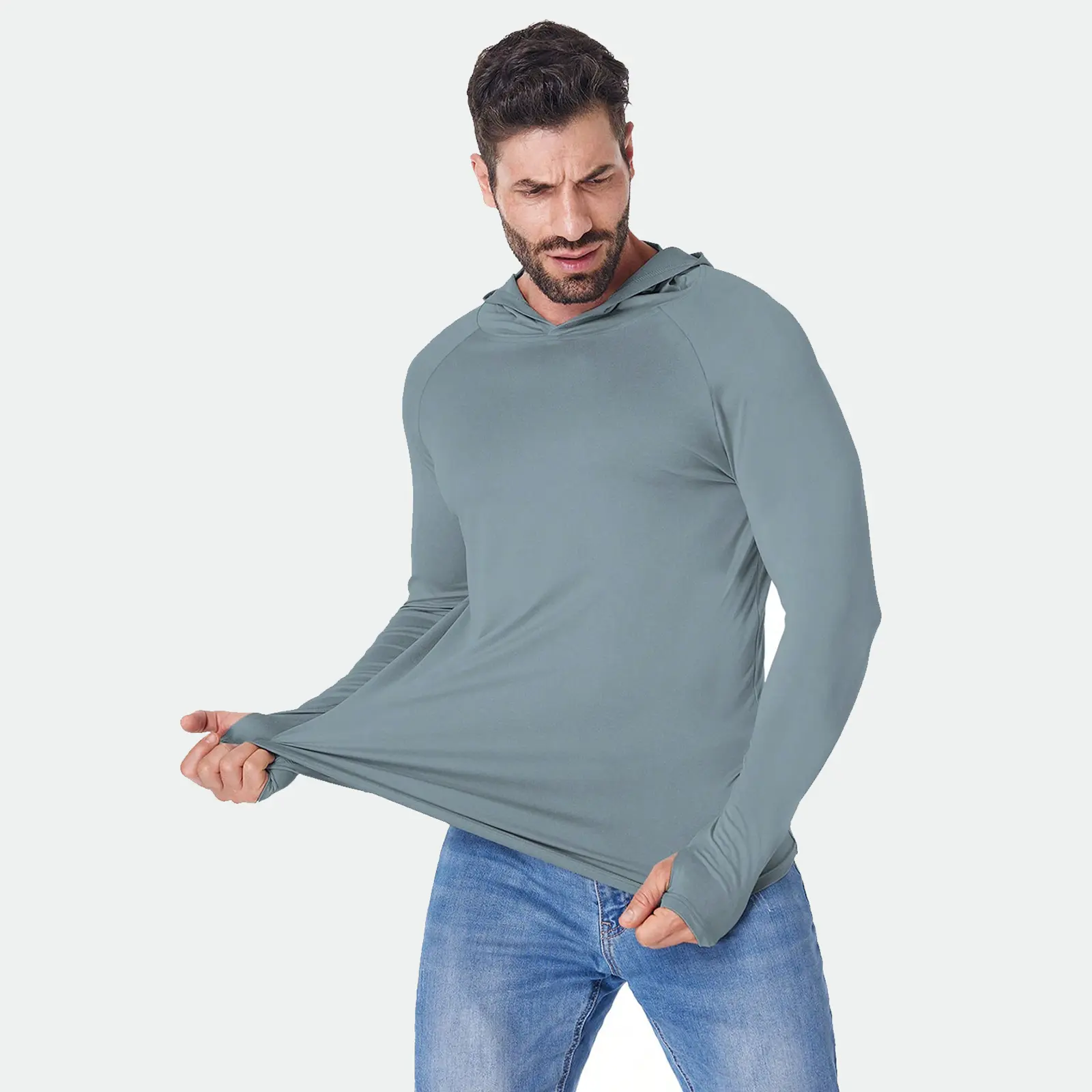 Men's Quick-Dry Long-Sleeve Sports Hoodie