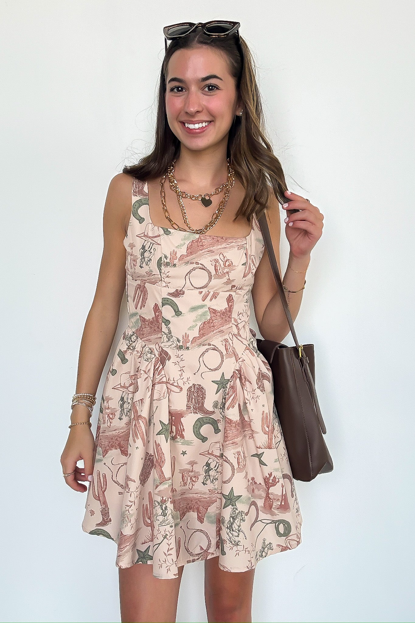 Western Print Dress