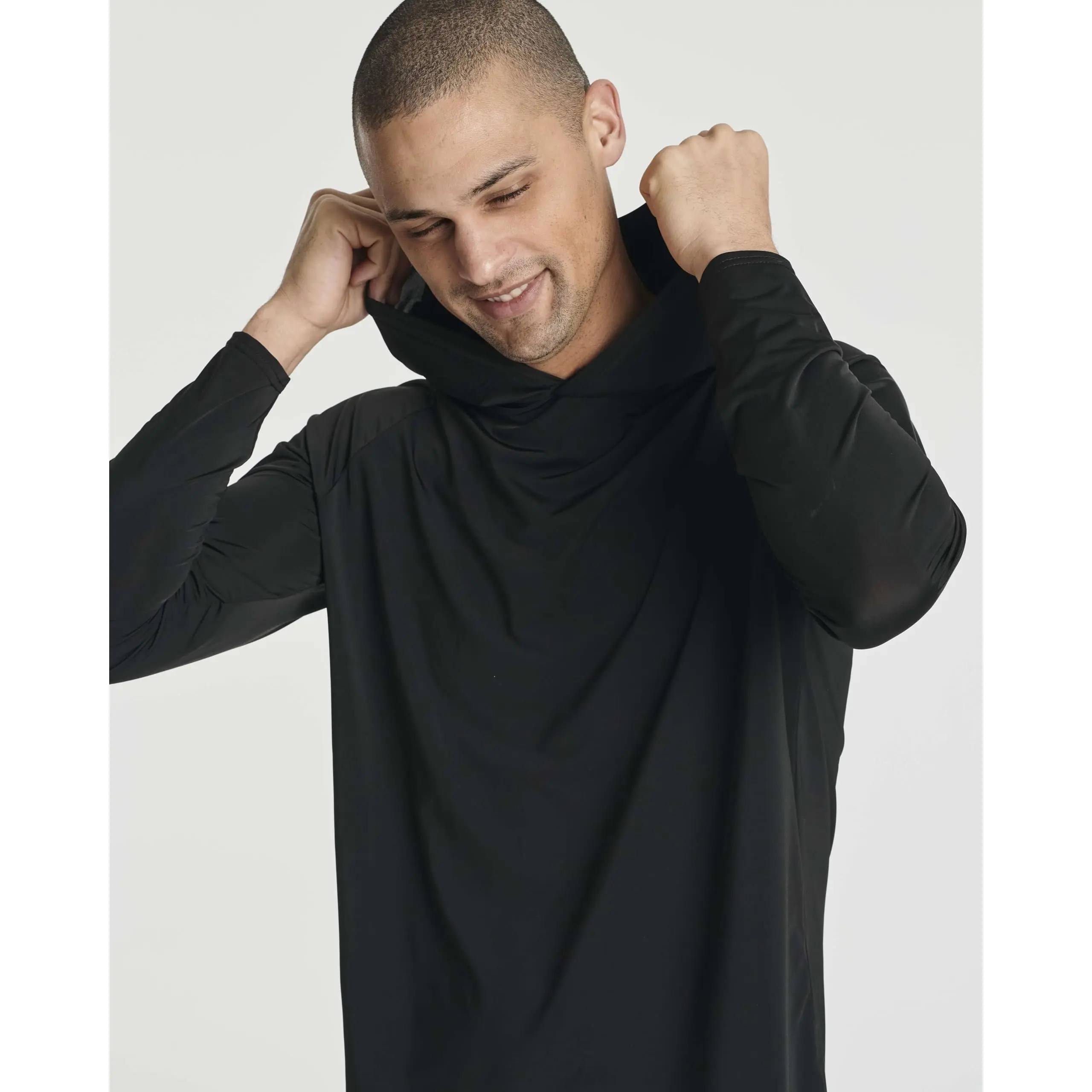 3 Pack: Men's Rash Guard Hoodie Sweatshirt Sun Protection UPF Fishing Shirt (Available in Big & Tall)