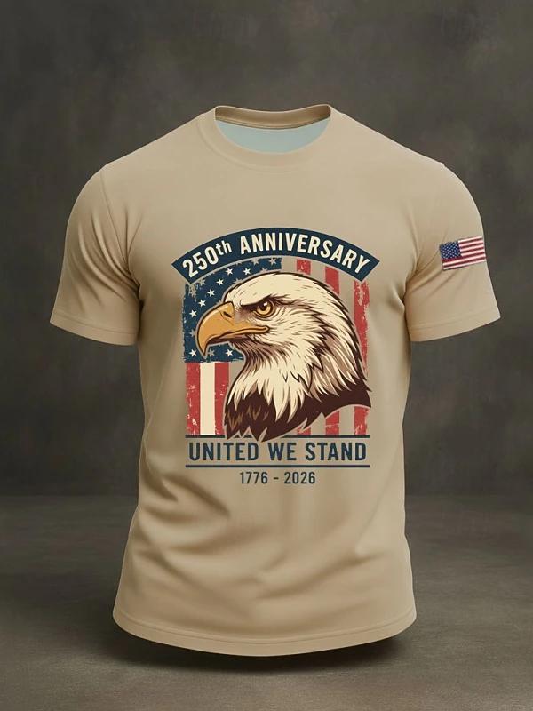 250Th Anniversary United Eagle Head Commemorative T-Shirt