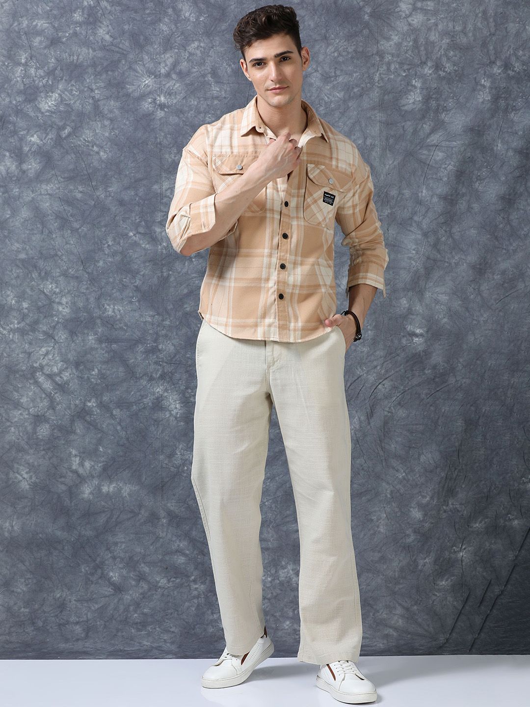 Men's Relaxed Linen Blend Drawstring Pants