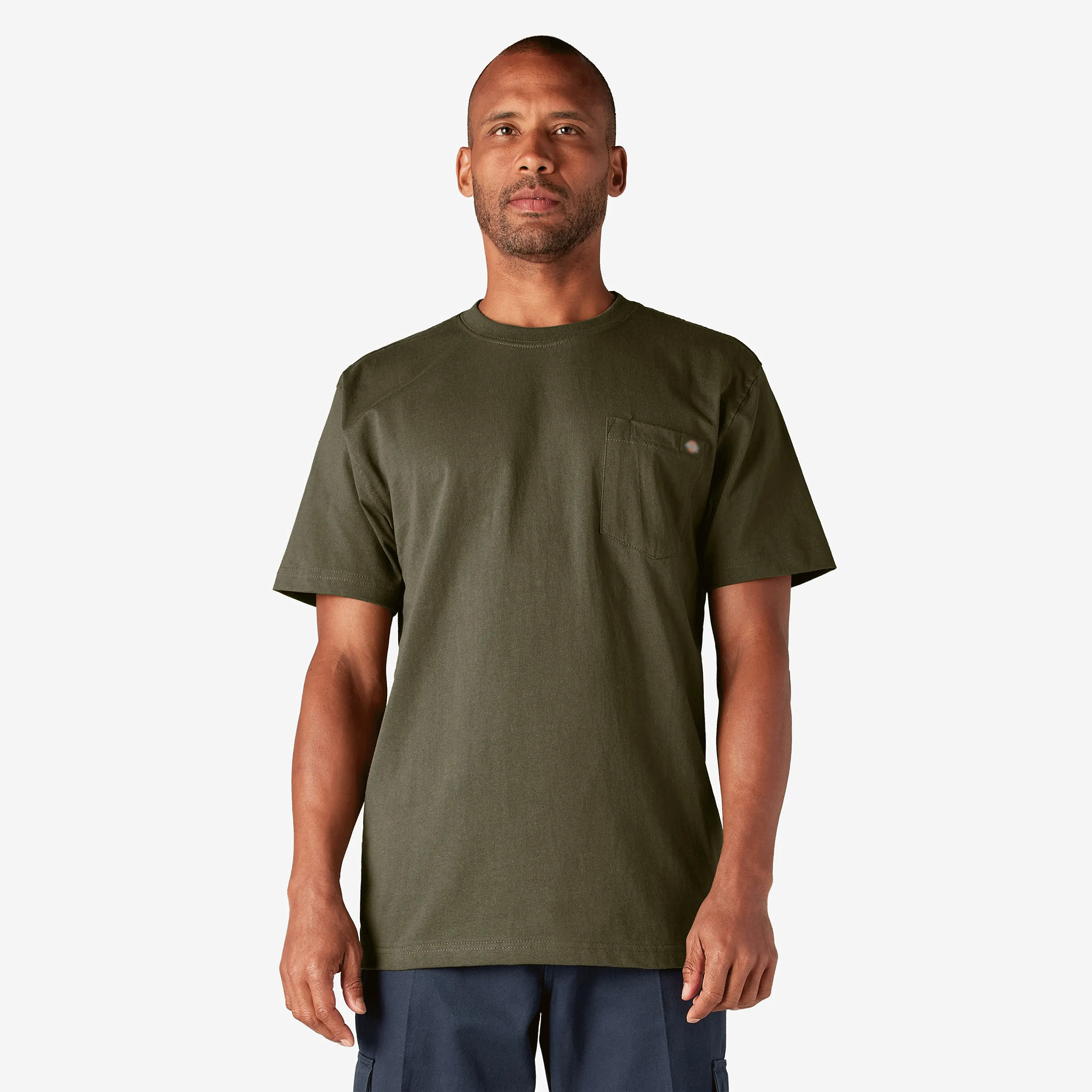 Men's Heavyweight Short Sleeve Pocket T-Shirt, 100% Cotton