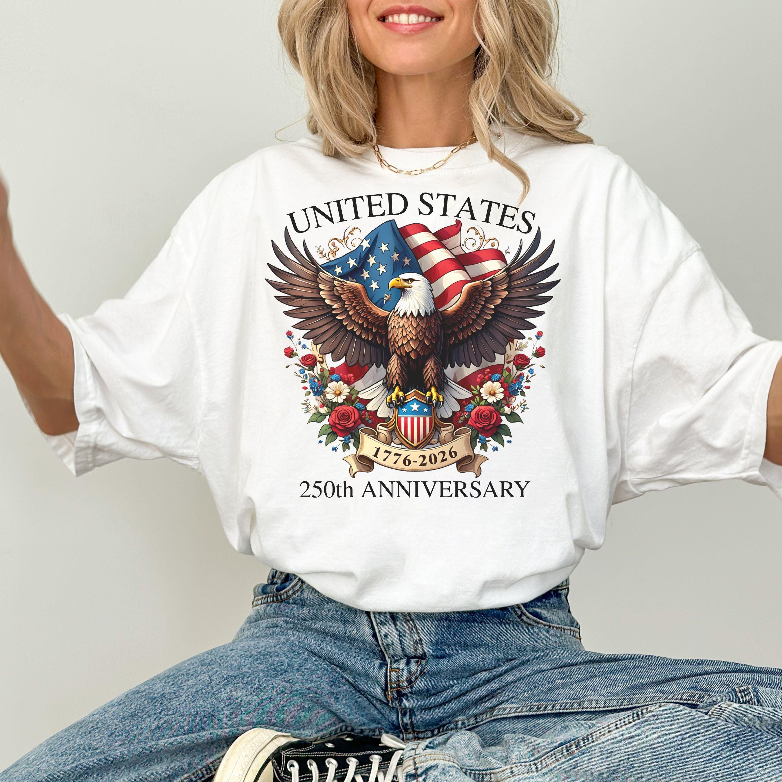 Women's Casual American 250Th Anniversary Commemorative T-Shirt
