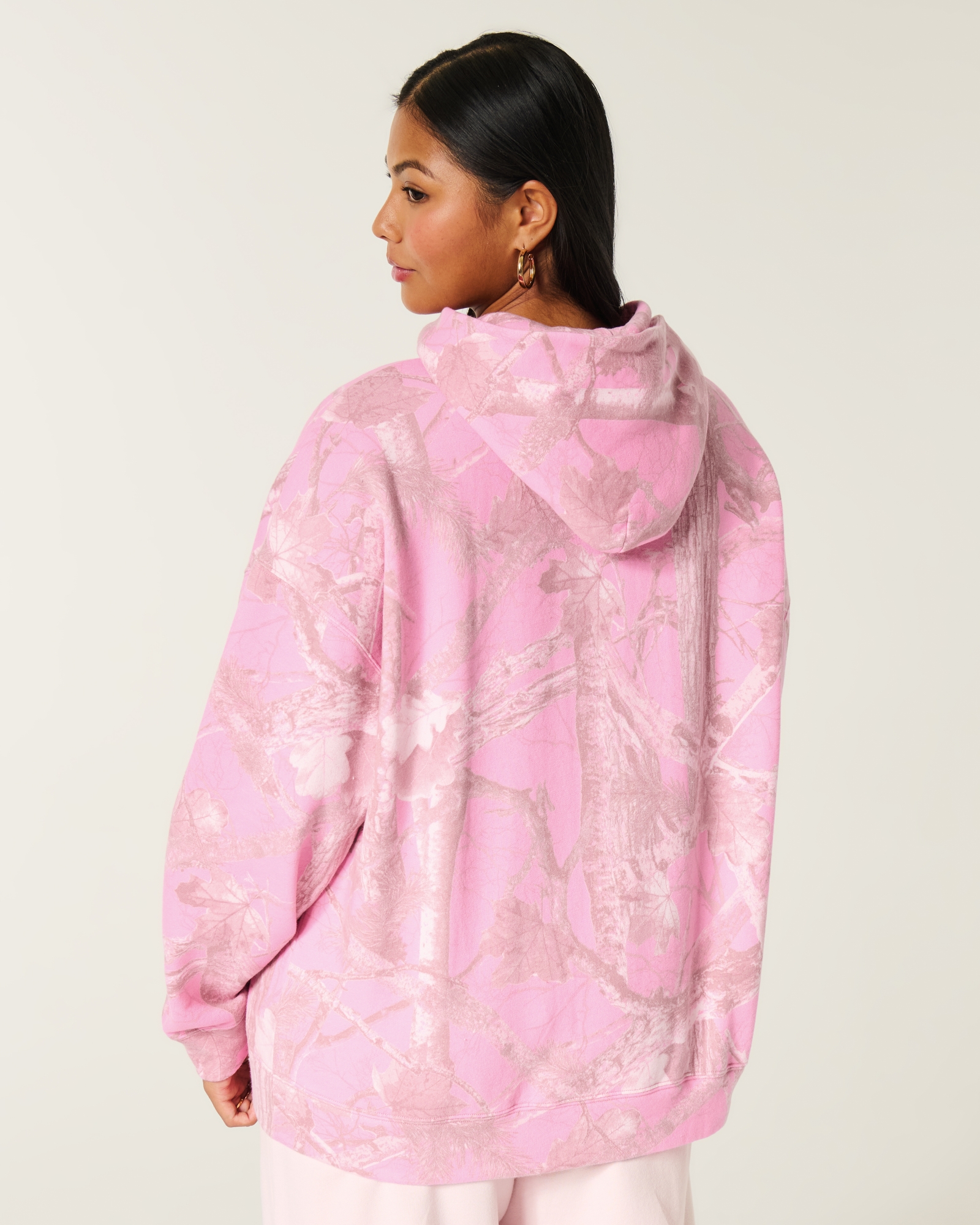 Hollister Feel Good Oversized Butterfly Graphic Hoodie